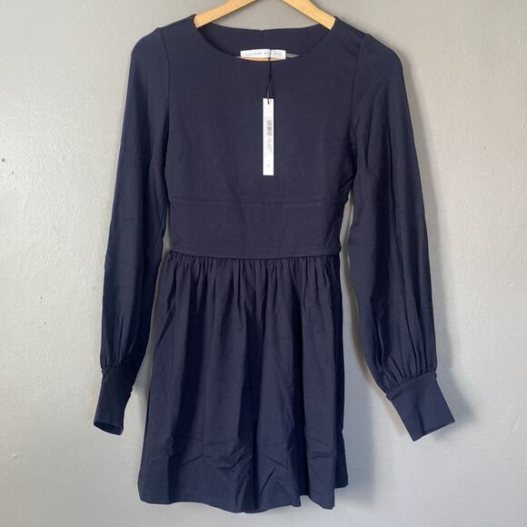 SUSANA MONACO Navy Blue Romper Coastal Preppy Academia Nautical Eurosummer S - Picture 2 of 9